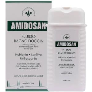 Amidosan Bagnodoccia Fluido Nutriente e Lenitivo 300 ml - Con Amido di Mais per Pelli Delicate