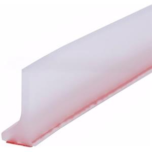 Disnace 1M Autoadesiva Doccia Barriera Doccia Ferma Acqua, Soglia Doccia, Guarnizioni Bordo Doccia, Bagno Acqua Barriera, Pieghevole Guarnizioni Box Doccia Vasca, Doccia per Acqua Barriera (Bianco)