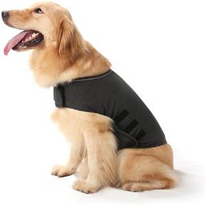 GOVNPJ Cappotto Anti-Ansia per Cani, Giacca per Ansia per Cani,Leggero e avvolgente per Animali Ansiosi, per Mantenere Calmante il Comfort (Grigio, M)
