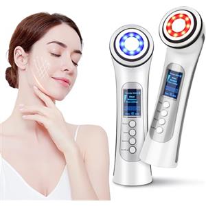 CARER BEAUTY Radiofrequenza Viso Dispositivo di Bellezza -5 in 1 Massaggiatore Viso Antietà usato per Stringendo la pelle Anti-aging