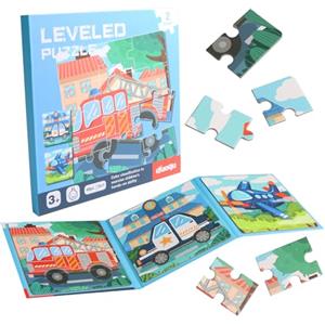 JTgugu Puzzle magnetico per bambini 12-16-20 pezzi dai 3 anni puzzle educativo bambini giocattolo didattico i più piccoli giochi da viaggio auto aereo attività regalo per bambine e bambini, trasporti
