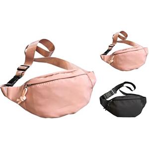 QZLSAYSL marsupio，marsupio uomo tracolla，marsupio donna tracollaUomo/Donna zaino con cintura regolabile, borsa multiuso per uomo e donna, per viaggi, ciclismo, sport e lavoro (colore rosa)