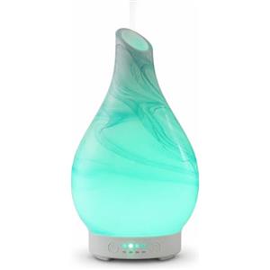 ZEN ARÔME Zen'Aroôme - Diffusore Yangtze Ad Ultrasuoni per Aromaterapia a Freddo - Umidificatore Elettrico Con Vetreria Decorativa e Illuminazione LED