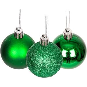 SHATCHI 50 mm/9 palline di Natale infrangibili verde scuro, decorazioni per albero di Natale, palline ornamentali da appendere, decorazioni natalizie, lucide, opache, glitterate