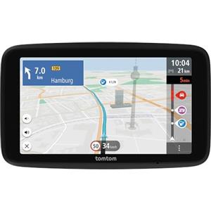 TomTom Navigatore per camper e roulotte GO Camper Tour (schermo da 6, PDI per camper, aggiornamenti Wi-Fi, TomTom Traffic, 6 mesi di avvisi autovelox, mappe d'Europa, indicatore corsia in movimento)
