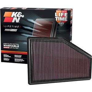 K&N Filtro Aria Malibu 1.5/1.8/2.0 2016-(33-5049), Rosso