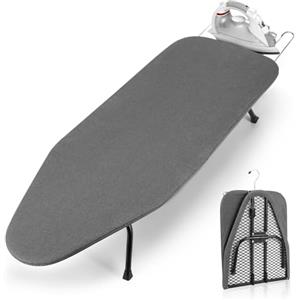 Aofesel Piccolo Asse da stiro pieghevole salvaspazio, mini tavola con imbottitura antiscivolo per uso domestico, 77 x 32 cm