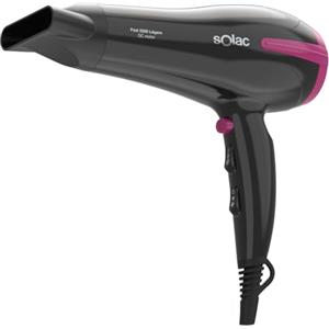 Solac - Asciugacapelli Fast 2200 Légere | Ultra Leggero 340g | 2200W di Potenza | 3 Temperature e 2 Velocità | Pulsante Aria Fredda | Filtro Rimovibile | Manico Ergonomico | Anello per Appendere