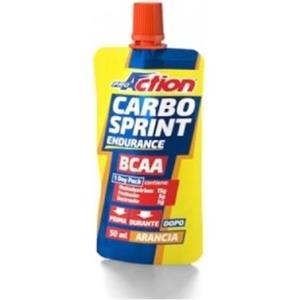 ProAction Carbo Sprint BCAA Arancia 50ml - Integratore Energetico per Ciclismo, Podismo e Triathlon