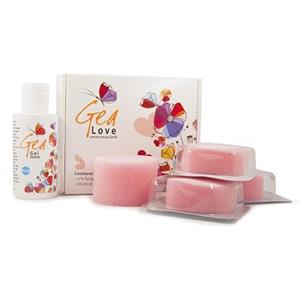 Rosso Limone Kit Tamponi mestruali e Lubrificante- spugne mestruali usa e getta - 4 spugnette per le mestruazioni e un lubrificante ph4.5
