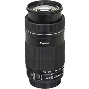 Canon Teleobiettivo Compatto, 55-250 mm F/4-5.6 IS STM, Nero