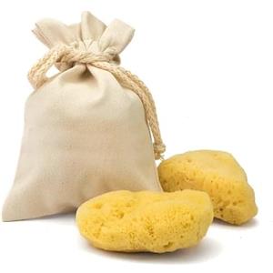 TENET Spugna Naturale del Mediterraneo per il Corpo, Non Sintetica (5 PEZZI - SPUGNA MESTRUALE GRANDE DA 6-7 CM)