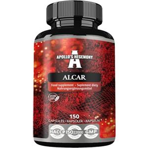 APOLLO'S HEGEMONY Acetil L-Carnitina HCL 550 mg, ALCAR 150 Capsule Vegane, 5 Mesi di Fornitura, Integratore di Aminoacidi ad Alta Forza, Supporta le Funzioni Cognitive e i Livelli Energetici - da Apollo's Hegemony