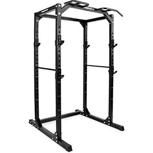 MSPORTS Power Rack Premium Cage H/B/T - Stazione di potenza 215 x 120 x 140 cm, fino a 200 kg