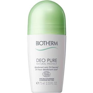 Biotherm Deo Pure Natural Protect 75 ml - Deodorante Donna Naturale, Senza Sali di Alluminio, Protezione 24 Ore