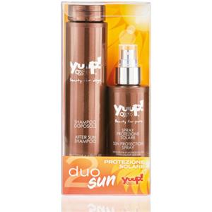 YUUP! Kit 2 in 1: Shampoo Doposole e Spray Solare Protezione UV per Cani e Gatti