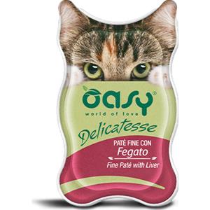 Oasy Delicatesse Patè Fegato Umido Gatto 85 Gr