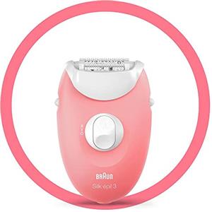Braun Silk-épil 3 3-176 - Epilatore per depilazione a lunga durata, colore: Bianco/Rosa