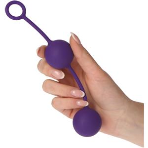TOYZ4LOVERS Palline Vaginali in Silicone Nero per Stimolazione Vaginale - Diametro 3.5 cm, Lunghezza 16 cm