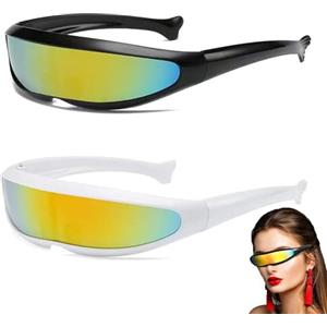 KASESSS 2 Pezzi Occhiali Ciclismo Uomo, Occhiali Veloci Protezione UV400, OCchiali Running Uomo, OCchiali Veloci uomo, Occhiali Sportivi uomo, occhiali Bici Uomo per Sport all'Aperto Alpinismo Pesca