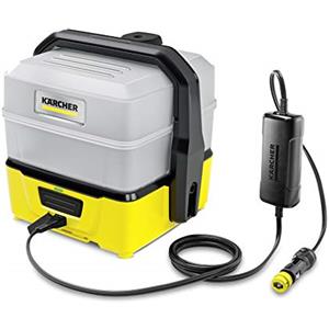 Kärcher OC 3 Plus Car - Idropulitrice a batteria portatile, leggera e compatta, Con caricabatterie Auto, Giallo/Nero
