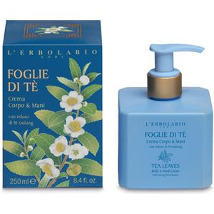L'Erbolario Crema Corpo & Mani Foglie di Tè 250 ml - Idratante e Nutriente con Infuso di Oolong
