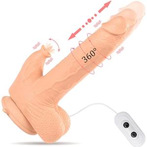 Loolosker Dido Vibratoreper Donna Telecomando Dildo Vibratoreper Donna Realistico, Vibratori Sexy Toyscop Donna 40 °C con Clitoride Stimolatore Del Punto G, Plug Anale Sex Machina Vibratore Spinte-t1