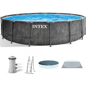 Intex Prisma Frame Greywood 26742NP - Piscina Rotonda