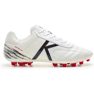KELME Zapatillas Fútbol Spear AG Blanco, Stivaletti Bassi con Lacci Unisex-Adulto, Bianco, 45 EU