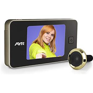 Ayr - Spioncino digitale per porta mod. 752, 125 x 68 x 15 mm