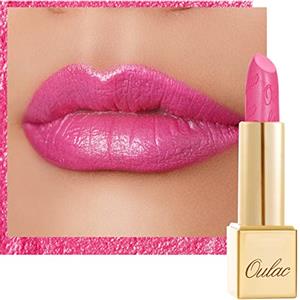 OULAC Rossetto Metallico Rosa - Effetto Perlato Metallico Brillante, Idratante, Lunga Tenuta 8H, Altamente Pigmentato, Morbido e Confortevole, Vegan 17 Sweet Lolita