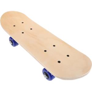 TOYANDONA Skateboard Vuoto Legno per Doppia Faccia per Arte e Decorazione Deck di Acero Naturale con Ruote per attività Creative e Sostituzione