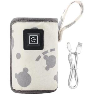 Generic Borsa termica portatile USB per il latte, Scaldabiberon riscaldatore per biberon, Scaldabiberon, Sterilizzatore per bottiglie, Scaldabiberon per biberon, Borsa termica ricaricabile USB