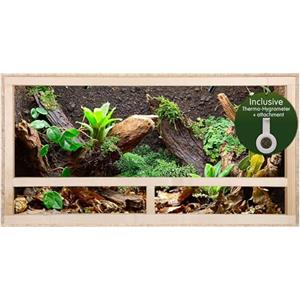 REPITERRA Terrario per lucertole di serpenti gechi - ventilazione laterale 60x30x30x30 cm - rettili