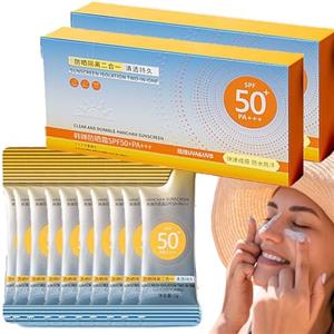 BAInuai 50 Mini Crema Solare da Viaggio SPF 50+ Con Protezione UVA/UVB, Tubo Impermeabile (2)