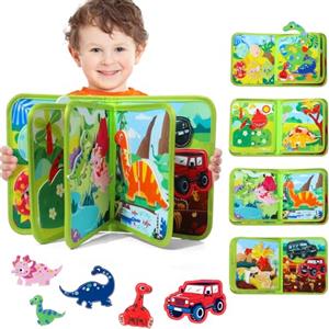 XIAPIA Montessori Libro Interattivo per Bambini 1 2 3 Anni, Libri Sensoriale attività, Busy Book Educativo Giochi da Viaggio, Bambini Regalo di Compleanno