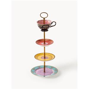 Pols Potten Alzata Grandpa in Porcellana Multicolore - Ø 19,3 cm, H 44 cm, Design Anticonformista