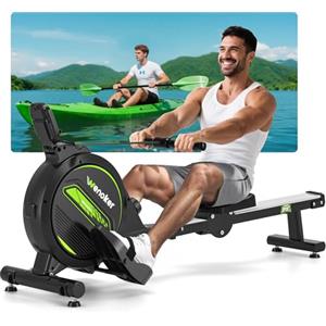 Wenoker vogatore domestico con fitness magnetico a 16 livelli di resistenza dispositivo interno per palestra domestica cardio allenamento capacità 160 kg con monitor LCD