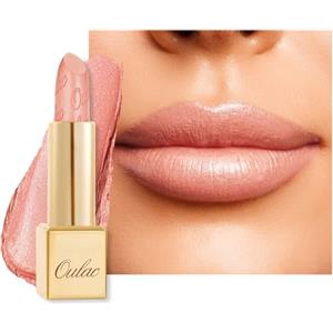 OULAC Rossetto Opaco Finitura Metallica, Matte Rossetti Rosa Corallo Glitterato Idratazione e Lucentezza a Lunga Durata per le Labbra, Texture Fine Colore Intenso, 4,3g (GM09) Elysium