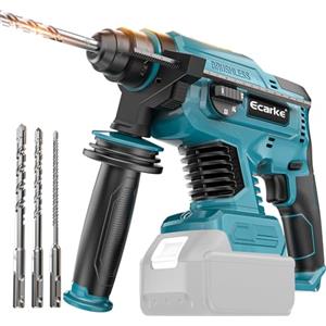 Ecarke Martello perforatore per batteria Makita da 18 V, SDS-Plus Hammer Drills, 4 modalità di funzionamento 1500RPM/4500 BPM, trapano a percussione senza spazzole con impugnatura girevole a 360° e 4