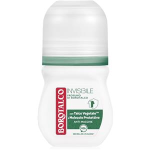 Borotalco Deodorante Roll-On Invisibile Verde 50ml - Protezione 48 ore con Talco Effetto Barriera