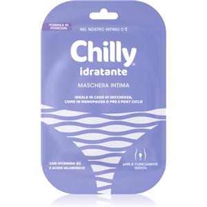 Chilly Maschera Intima Idratante in Hydrogel con Vitamina B3 e Acido Ialuronico - Sollievo per Secchezza Intima, Menopausa e Pre/Post Ciclo