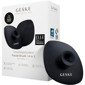 GESKE | Spazzola per il viso SmartAppGuided™ 4 in 1 | Spazzola per la pulizia del viso | Spazzola morbida in silicone | Pulizia del viso professionale | Pulizia della pelle