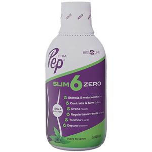 Bios Line Ultra Pep Slim 6 Zero Tè Verde 500 ml - Integratore per la Perdita di Peso Senza Zuccheri