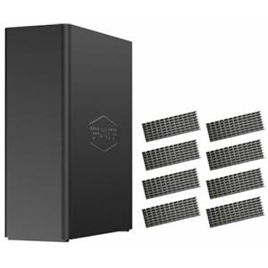 TERRAMASTER F8 SSD NAS Storage -Server NAS 8Bay All SSD con CPU N95 QuadCore, 8GB DDR5 RAM, Porta 10GbE, Archiviazione di rete Potente e di Dimensioni Palmari (Diskless)