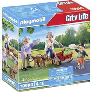 PLAYMOBIL City Life 70990 - Set Nonni con Nipote e Accessori per Bambini dai 4 Anni