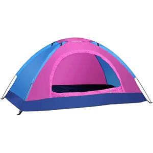 Lecreatekit Tenda da campeggio ultraleggera, in tessuto Oxford 210D, impermeabile, con borsa per il trasporto, impermeabile e facile da installare, per viaggi e escursioni (1 persona rosa)