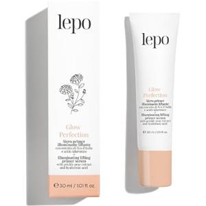 LEPO | GLOW PERFECTION, Siero Viso Primer 30 ml, Illuminante Liftante con Estratto di Fico d'India e Acido Ialuronico