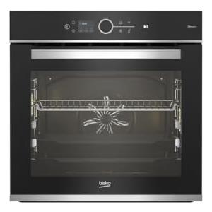 Beko BBIM13500XPSW bPRO 700 - Forno da incasso, 71 l, display TFT da 2,4, termometro CookSense, 15 funzioni, pirolisi, SoftClose, HomeWhiz, programmi automatici, nero/acciaio inossidabile