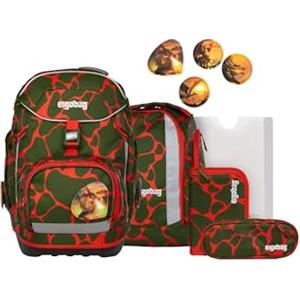ergobag pack set zaino scolastico ergonomico, zainetto scuola flessibile 6 pezzi prima elementare
